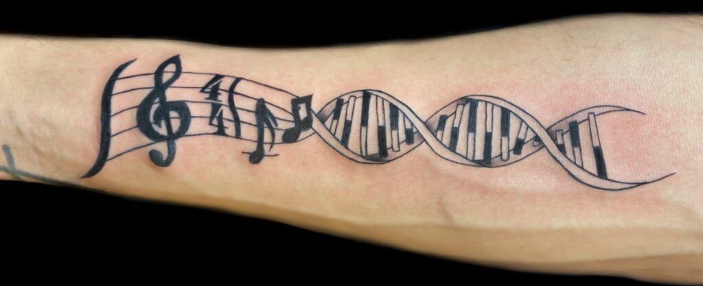 Top more than 71 dna music tattoo latest  thtantai2