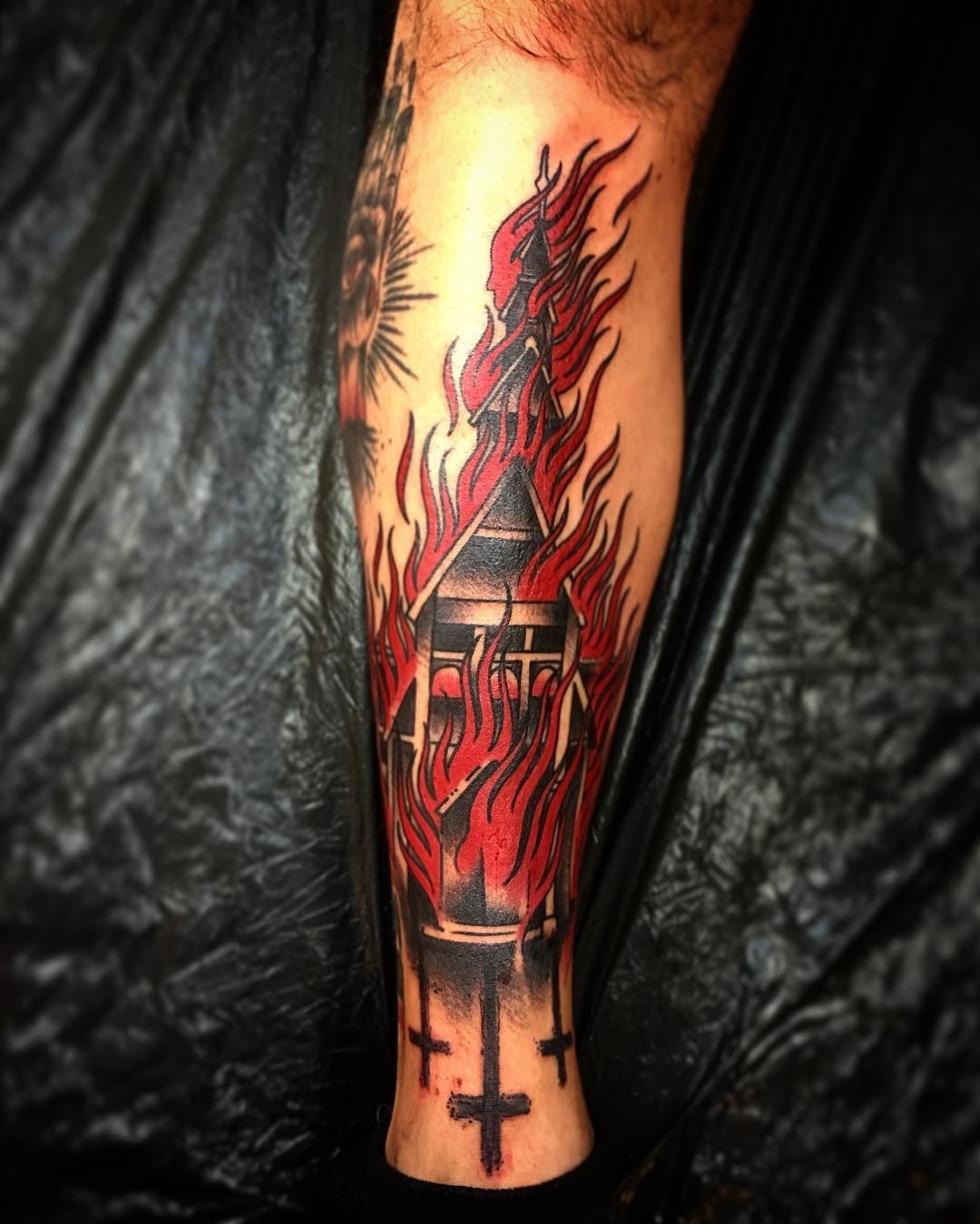 Burning Church by Brandi 🔥 (... - Underdog Tattoo Co. | Facebook