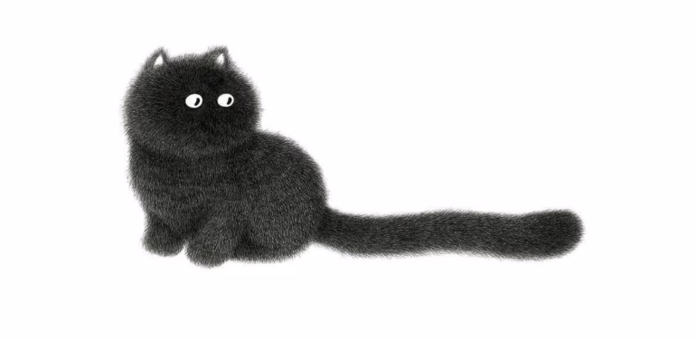 Ilustraçōes de gatos pretos – Kamwei Fong