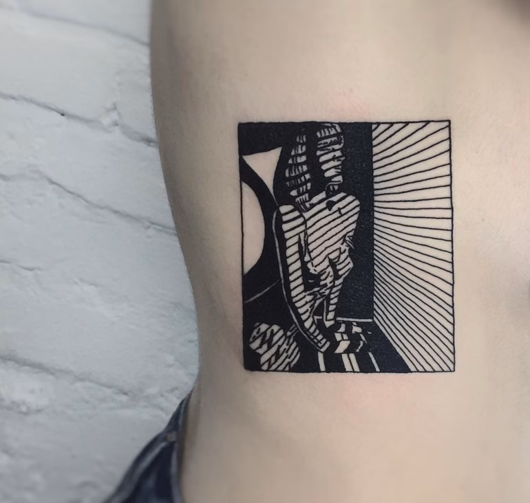 Tatuagens em preto e branco de Charley Gerardin 